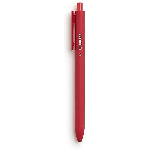 Bolígrafo De Gel Retráctil Tru Red Compatible Con Marca.