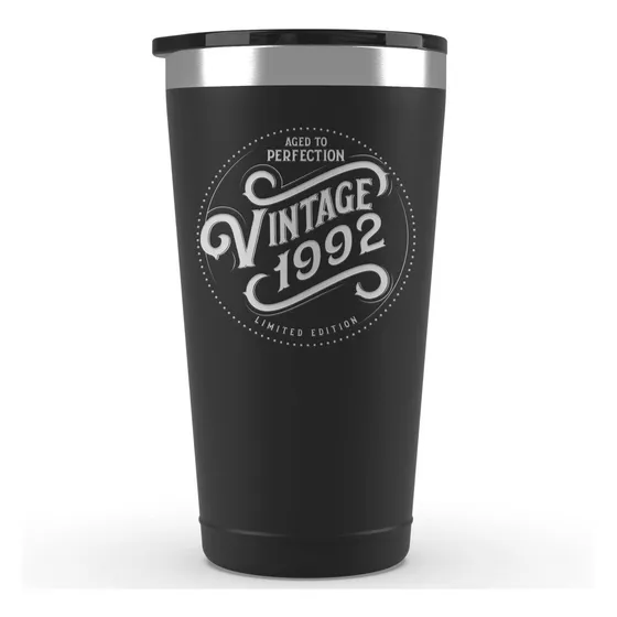 Cumpleaño Para Hombr Oz Vaso Negro Decoracion Hombre Año