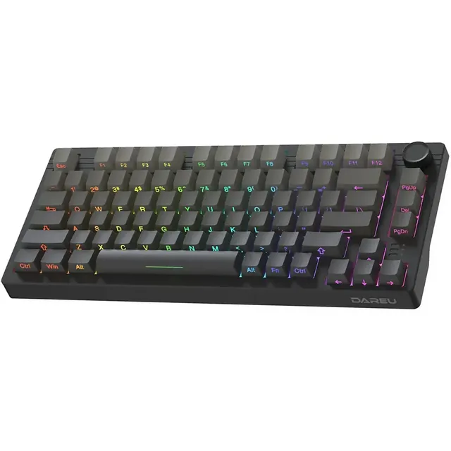 Teclado Mecanico Gamer Sem Fio Wireless Tri Mode Bluetooth 2.4g Hot Swap Switch