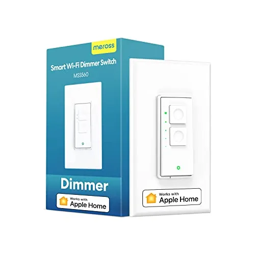 Meross Smart Dimmer Switch Single Pole Admite Apple H5nkv