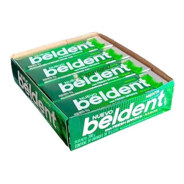Caja X 20 Chicles Beldent Menta Suave Sin Azucar Sin Tacc