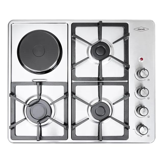 Estufa De Empotrar Inox 60x51cm Mixta Gas Propano 110V