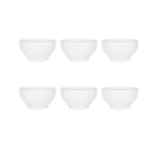 Set X6 Bowls Ceramica Biona 600ml Sopa Cereales Tazón Color