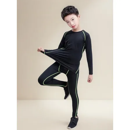 Conjunto Deportivo Primera Capa Para Niños Camiseta + Calza