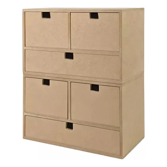 Set 2 Cajoneras Proyectarte Organizador Tocador, 6 Cajones