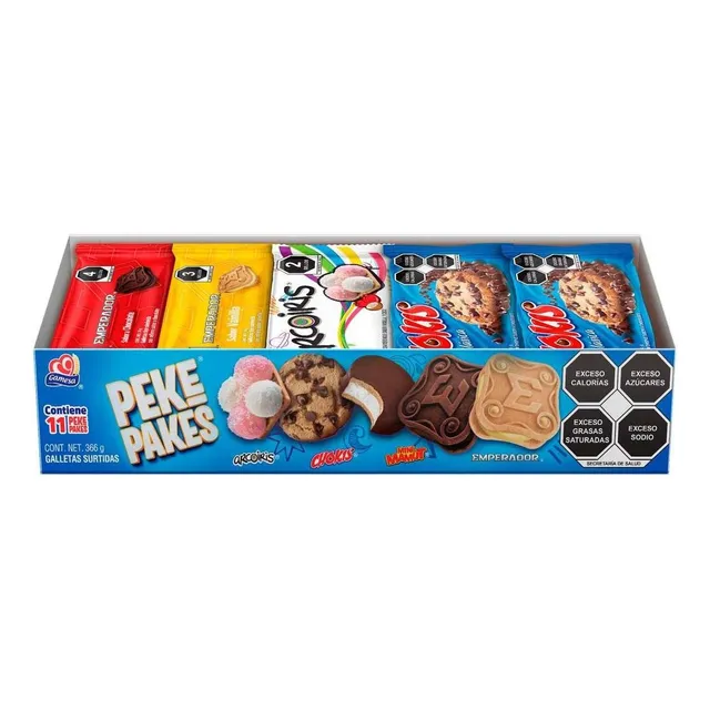 Galletas Gamesa Pekepakes Variedad 366g