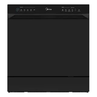 Lava Louças 8 Serviços Preta Touch Plus Midea Preto 220v