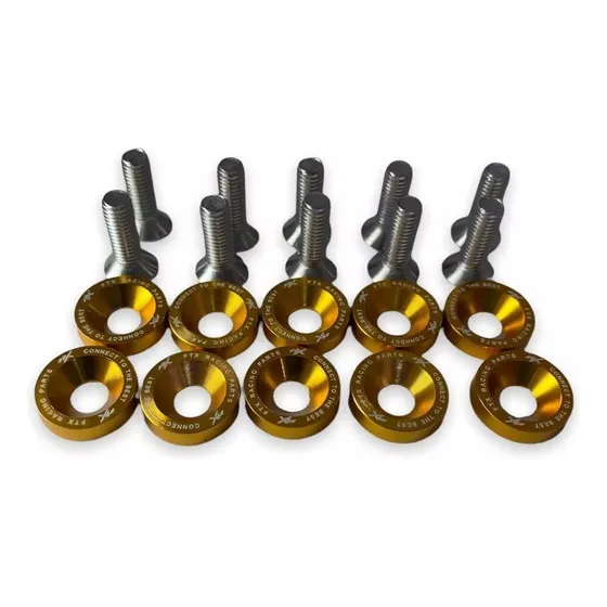 Arandelas Anodizadas Aluminio Moto Auto 6mm X10u Colores Ftx