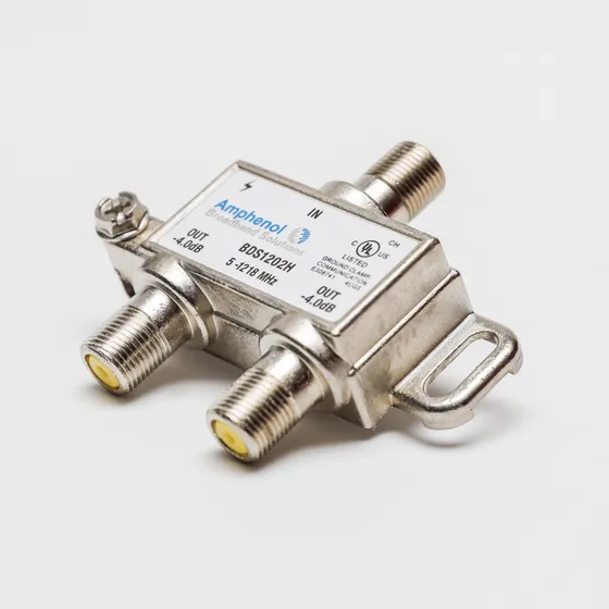 Derivador Splitter Ampheno 1x2 Tv Ant Tda/catv 1° Techfriend