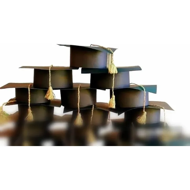 Birrete Graduacion Pack 50 Unidades