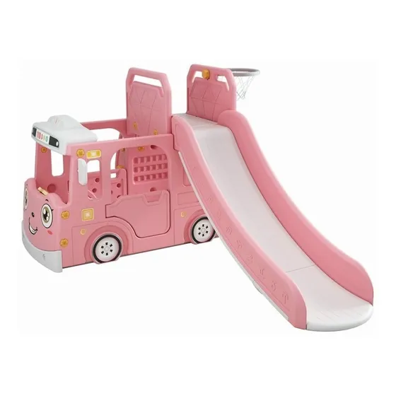 Mini Autobús Resbalín Tobogan Plástico Colores / Juguetoncl