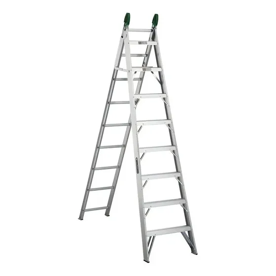 Escalera Convertible Aluminio Cuprum C-2287-17 marca Cuprum Plateado