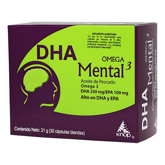 Dha Mental Omega-3 30 Cápsulas