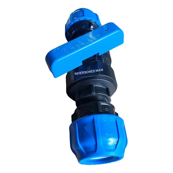 Llave Paso 2 PuLG Pead Riego 63mm Conjunto De Acople Clase A
