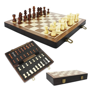 Jogo Xadrez Tabuleiro Profissional 29x29 Cm Madeira Jogo Xadrez Tabuleiro Profissional 29x29 Cm Madeira