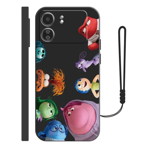 Funda De Silicona Diseño De Inside Out Para Xiaomi + Correas