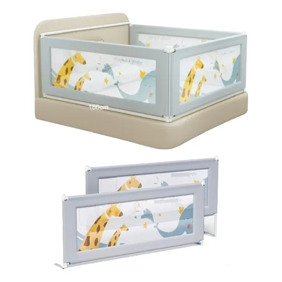 62*180cm Barandal Para Cama De Niños Seguridad Protector Ajustable
