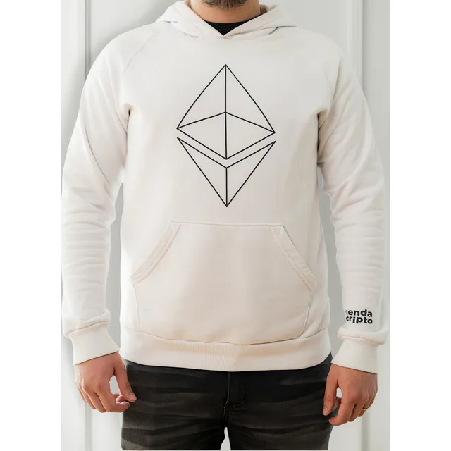 Buzo Canguro Con Capucha (algodón) Estampado De Ethereum Eth