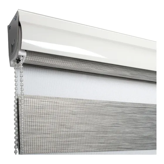 Cortina Roller Duo 135x240 Cm - Marca Volgen Color Gris