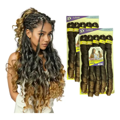 Cabelo Zuri Crochet Braid 320g 55 Cm Cor T1b/613 | MercadoLivre