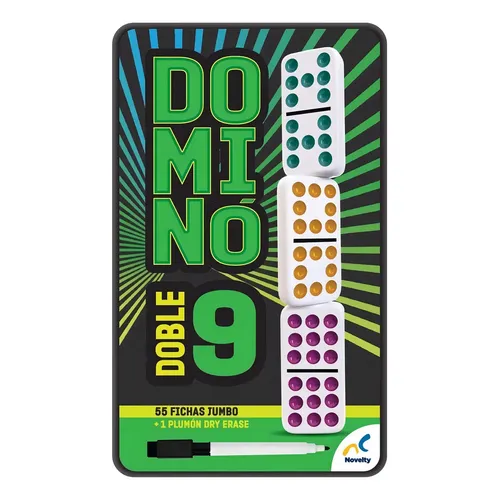 Juego De Mesa Novelty Domino Doble 6 Con 28 Fichas Jumbo | MercadoLibre