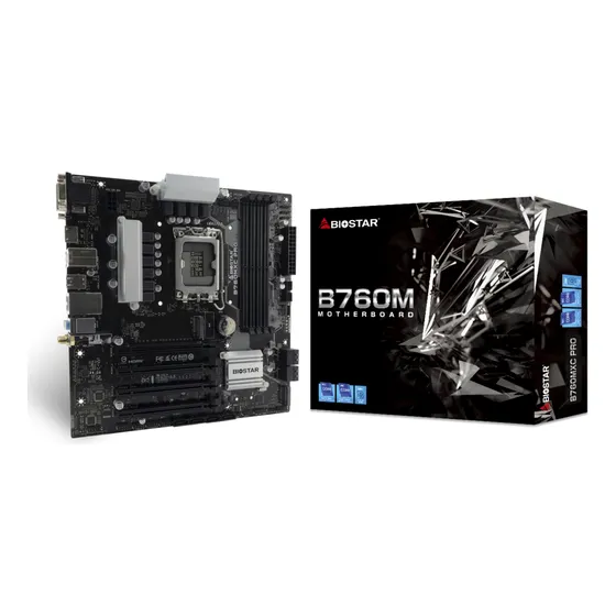 Placa Mae Biostar B760mxc-pro 6.0 Intel 1700 Ddr5 Matx B760