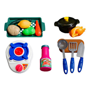 Set De Alimentos Comida Juguete Juego Cocina Didáctico Niños Set De Alimentos Comida Juguete Juego Cocina Didáctico Niños