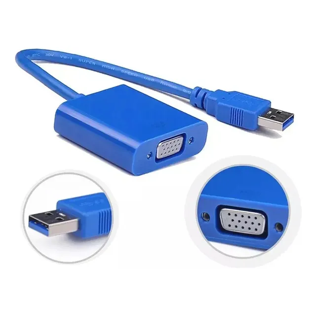 Adaptador Convertidor Usb 3.0 A Vga Pc Laptop Proyector