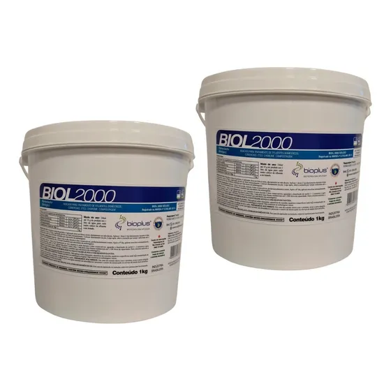 Biol2000 Enzimas Limpa Biodigestor, Fossa, Sumidouro - 2kg