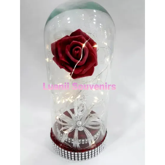 10 Centros De La Bella Y La Bestia/la Rosa Encantada Con Luz
