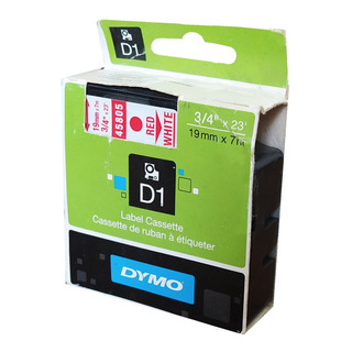 Cinta Rotulador Dymo D1 3/4 Rojo / Blanco 45805 Cinta Rotulador Dymo D1 3/4 Rojo / Blanco 45805