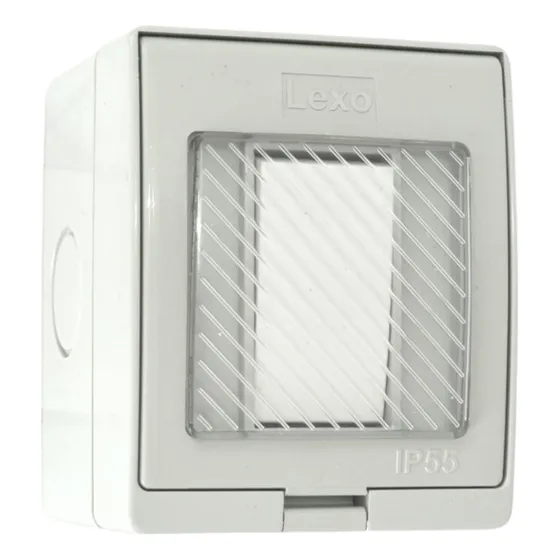 Caja Hidrobox Con Interruptor Simple 9/12 10a 250v Ip55-lexo