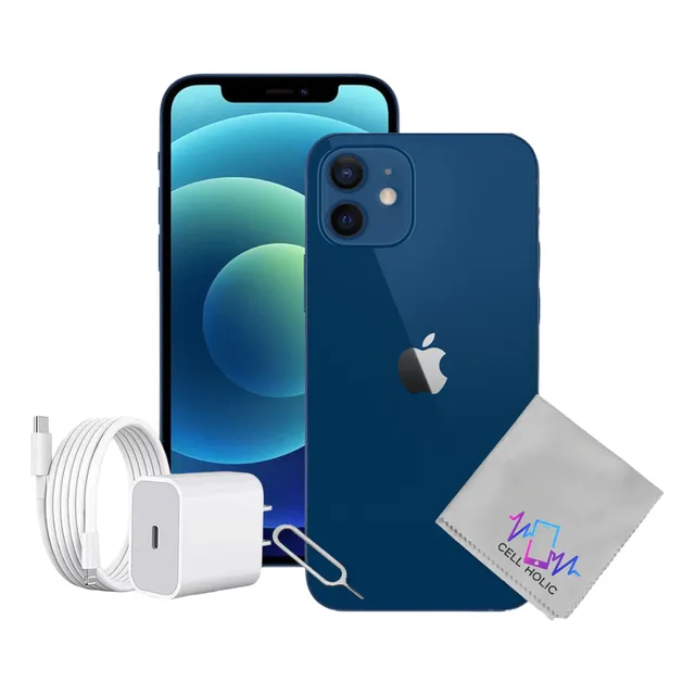 Apple Iphone 12 Mini 64 Gb Azul Bateria 100% Caja Original Azul (Reacondicionado)