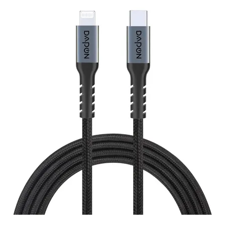 Cabo Usb-C para Lightning Mfi Dapon CL01 Carregamento Rápido 2 Metros PD