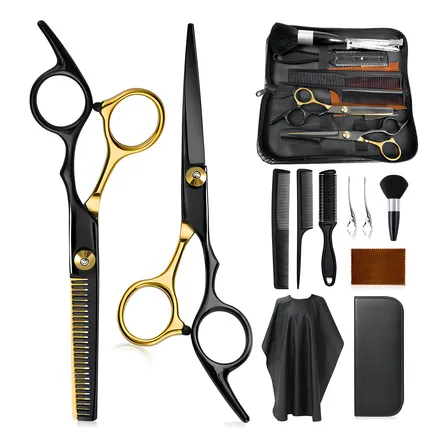 Tijeras Barbero Profesionales Estilistas Para Cortar Cabello Negro Tijeras Barbero Profesionales Estilistas Para Cortar Cabello Negro