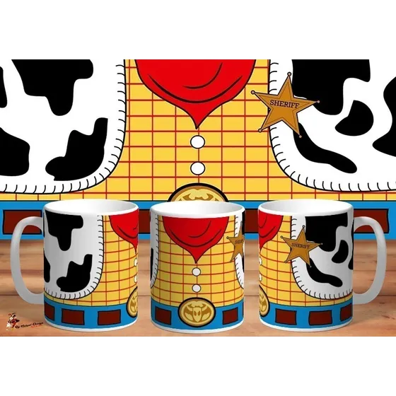 Taza Toy Story Woody Jessie Buzz Lightye Disney Pack X3u.