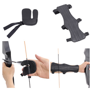 Aparejo Protección Brazo +protector Dedos Tiro Arco Y Flecha Aparejo Protección Brazo +protector Dedos Tiro Arco Y Flecha