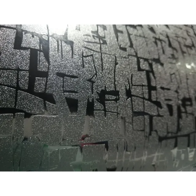 Vinilo Fibra Letra China Negra!!! 