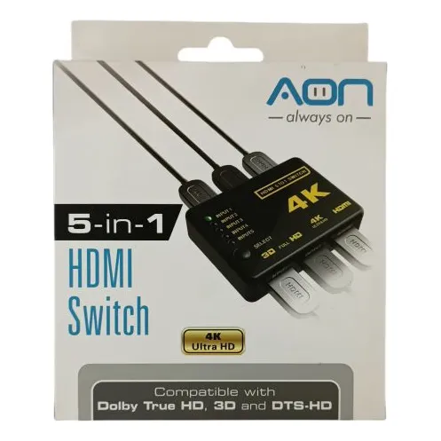 Switch Hdmi 5 En 1 Always On
