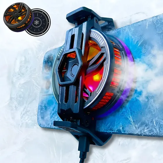 Cooler Celular Gamer Magnetico Rgb Resfriador Mobile Cor M-721