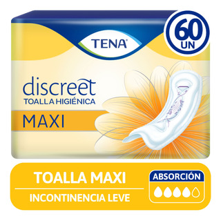 Toalla Incontinencia Tena Maxi Discreet 60 Un Toalla Incontinencia Tena Maxi Discreet 60 Un