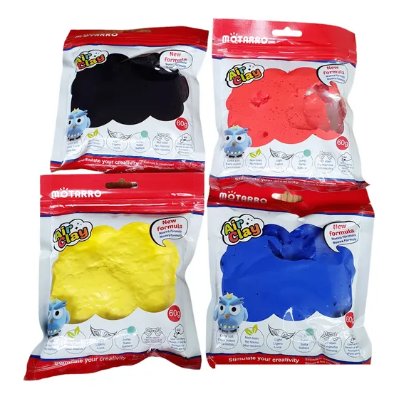 Foamy Moldeable Plastilina Colores Figuras Manualidades