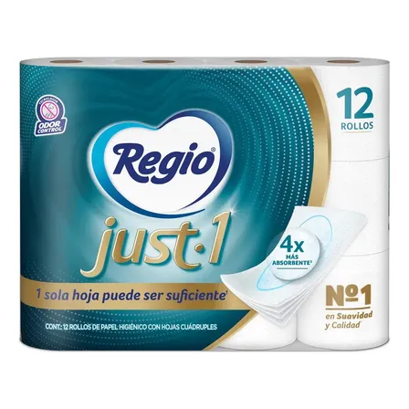 Papel Higiénico Regio Just-1 12 rollos