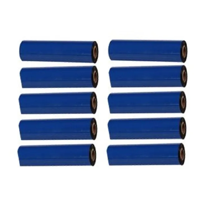 10pz Ribbon De Cera Para Impresora Zebra 110mm X 74m