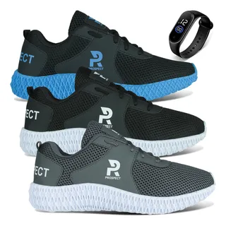 Kit 3 TĂȘnis Masculino Prospect Fly Academia Sport + RelĂłgio Kit 3 TĂȘnis Masculino Prospect Fly Academia Sport + RelĂłgio