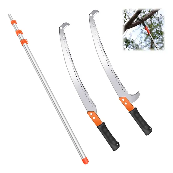 Serrote Podador De Galhos C/cabo Extensível 6m 2 Facas Jmjn