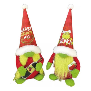 Adorno Navideño De Un Anciano Sin Rostro De Grinch, 2 Unidad Adorno Navideño De Un Anciano Sin Rostro De Grinch, 2 Unidad