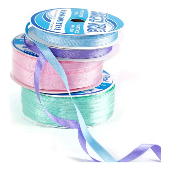 Cinta Raso 6mm Doble Faz N°1 Arco Iris X Rollo De 50 Mts