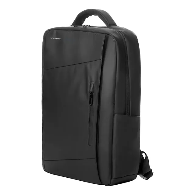 Mochila Vention Porta Notebook 15.6 - Reforzada - Resistente Agua Ipx4 - Negro Lisa - 20 Litros - Con Correa - Corporativa Ejecutiva - Premium Business Oficina Urbana - Krrb0