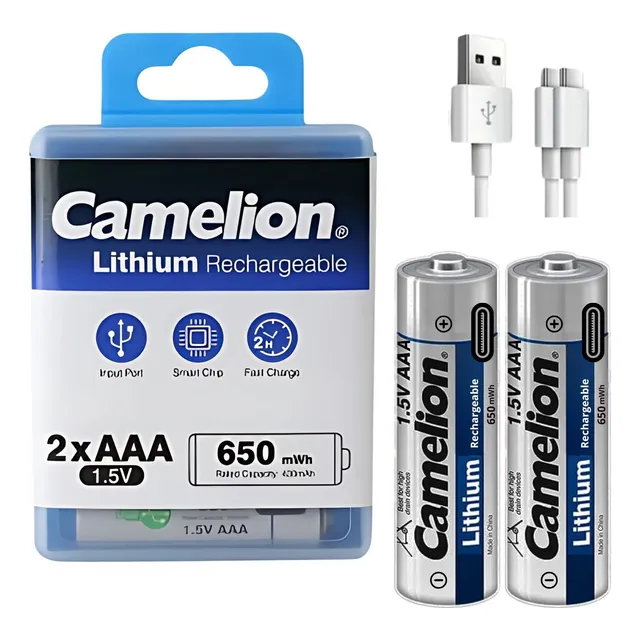 Pilas Aaa Recargables Usb 1.5v 430mah Camelion X2